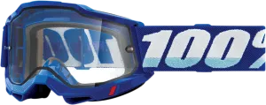 100% Accuri 2 Enduro Goggles - Blue - Clear 50015-00002