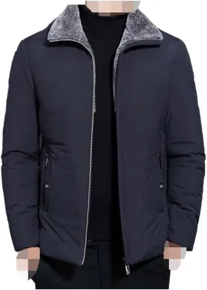 2023 Autumn/Winter New men Classic Fashion Solid Color Plus Cotton-Padded Jacket Men Casual Loose Thick Warm Coat male tops