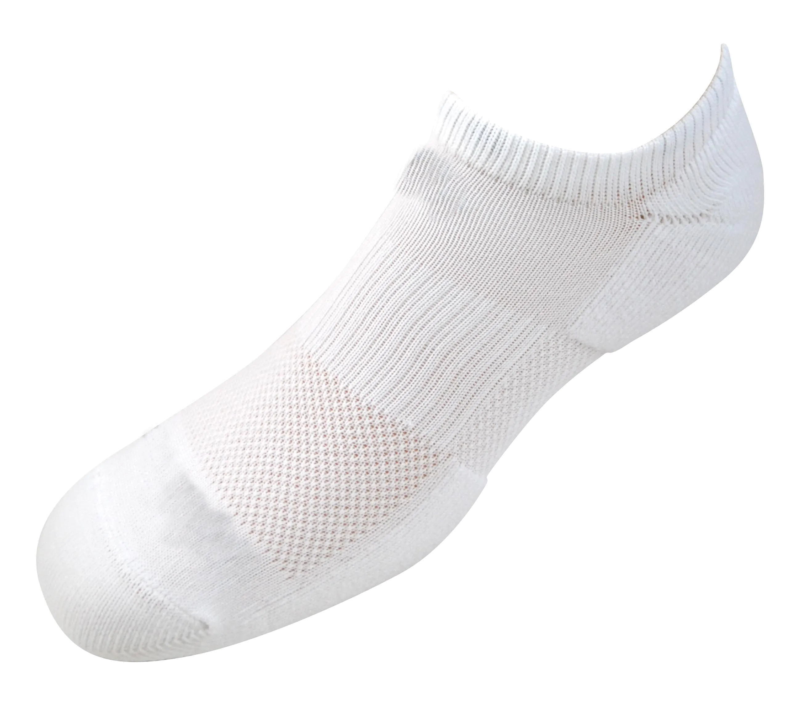 2ndWind Recovery Titanium-Infused No Show Socks | White - 2 Pack