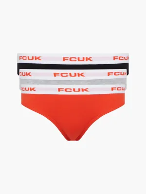 3 Pack FCUK Logo Briefs