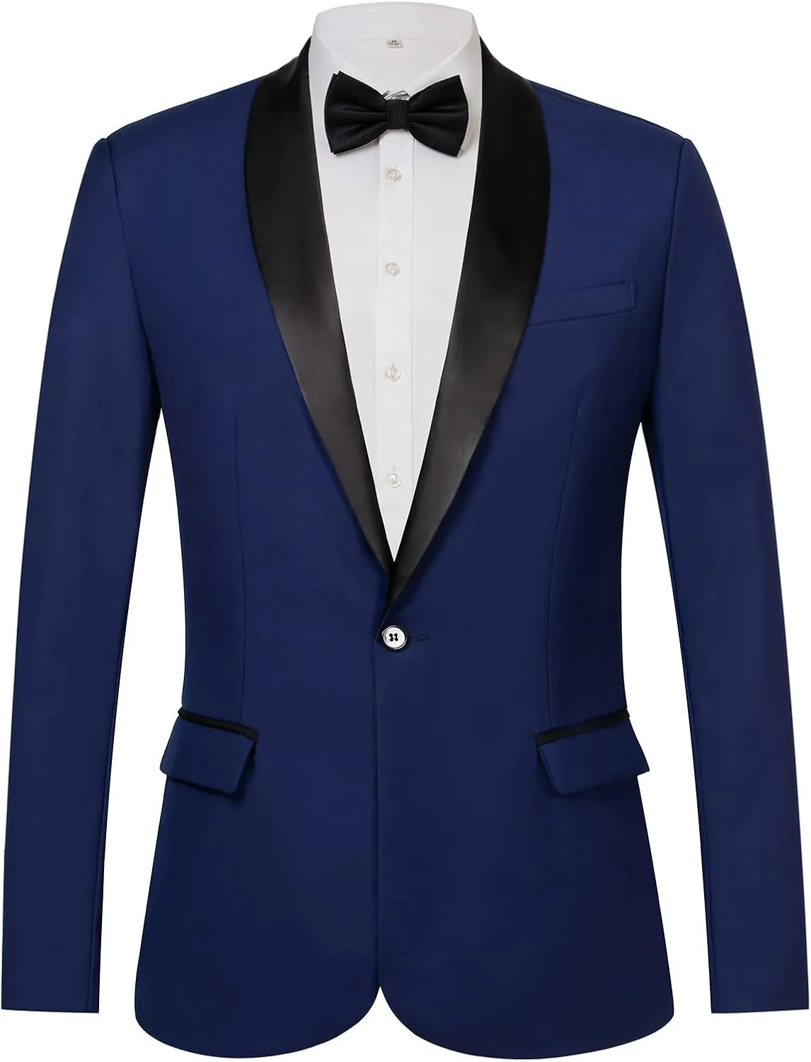 AIFARLD Blazer for Men Slim Fit Mens Blazer One Button Solid Color Jacket Blazer Suit for Business Casual
