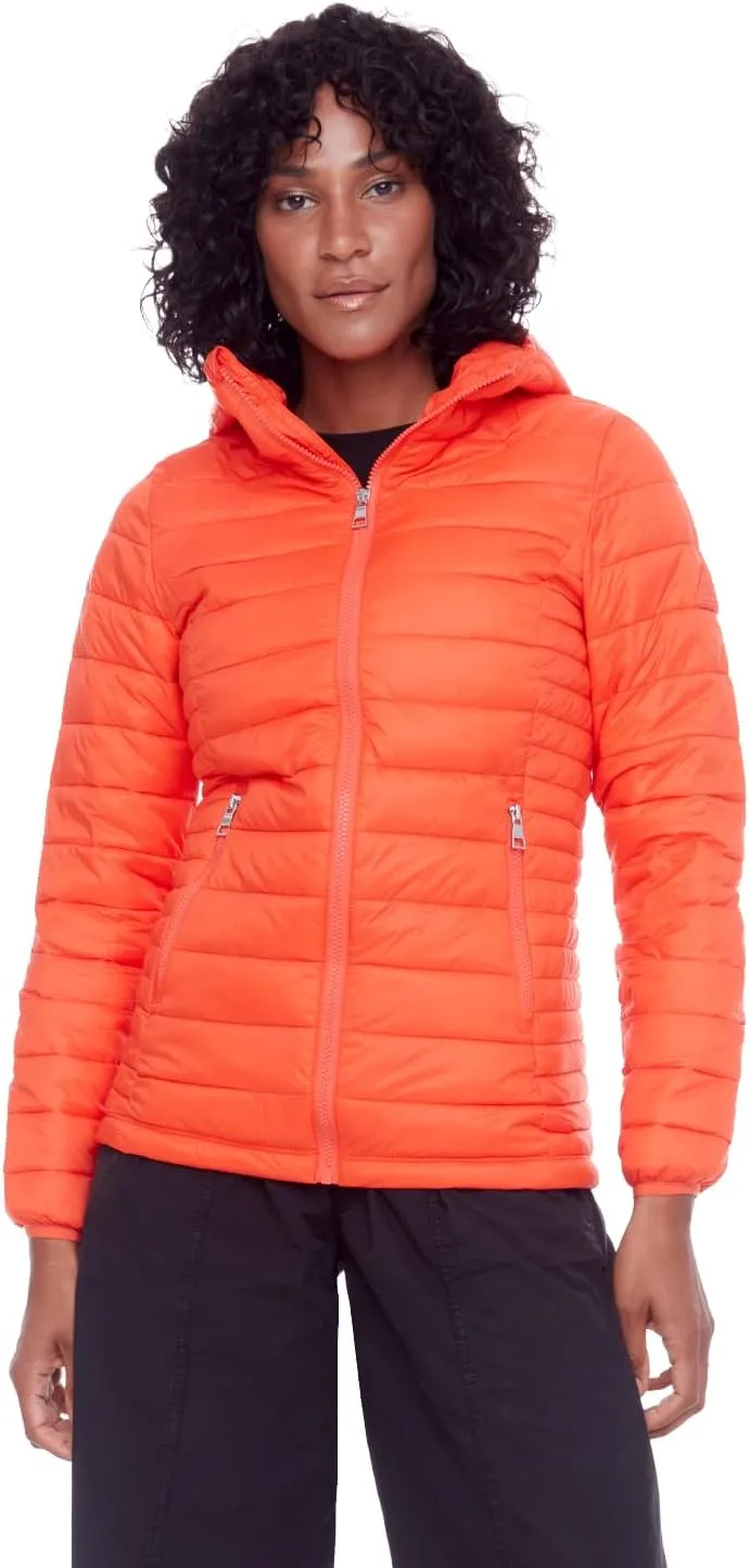 ALPINE NORTH Yoho Womens Vegan Down Packable Puffer-Lightweight, Weather-Resistant Jacket With Hood For Women with Carry Bag