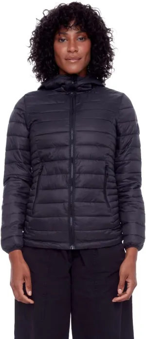ALPINE NORTH Yoho Womens Vegan Down Packable Puffer-Lightweight, Weather-Resistant Jacket With Hood For Women with Carry Bag