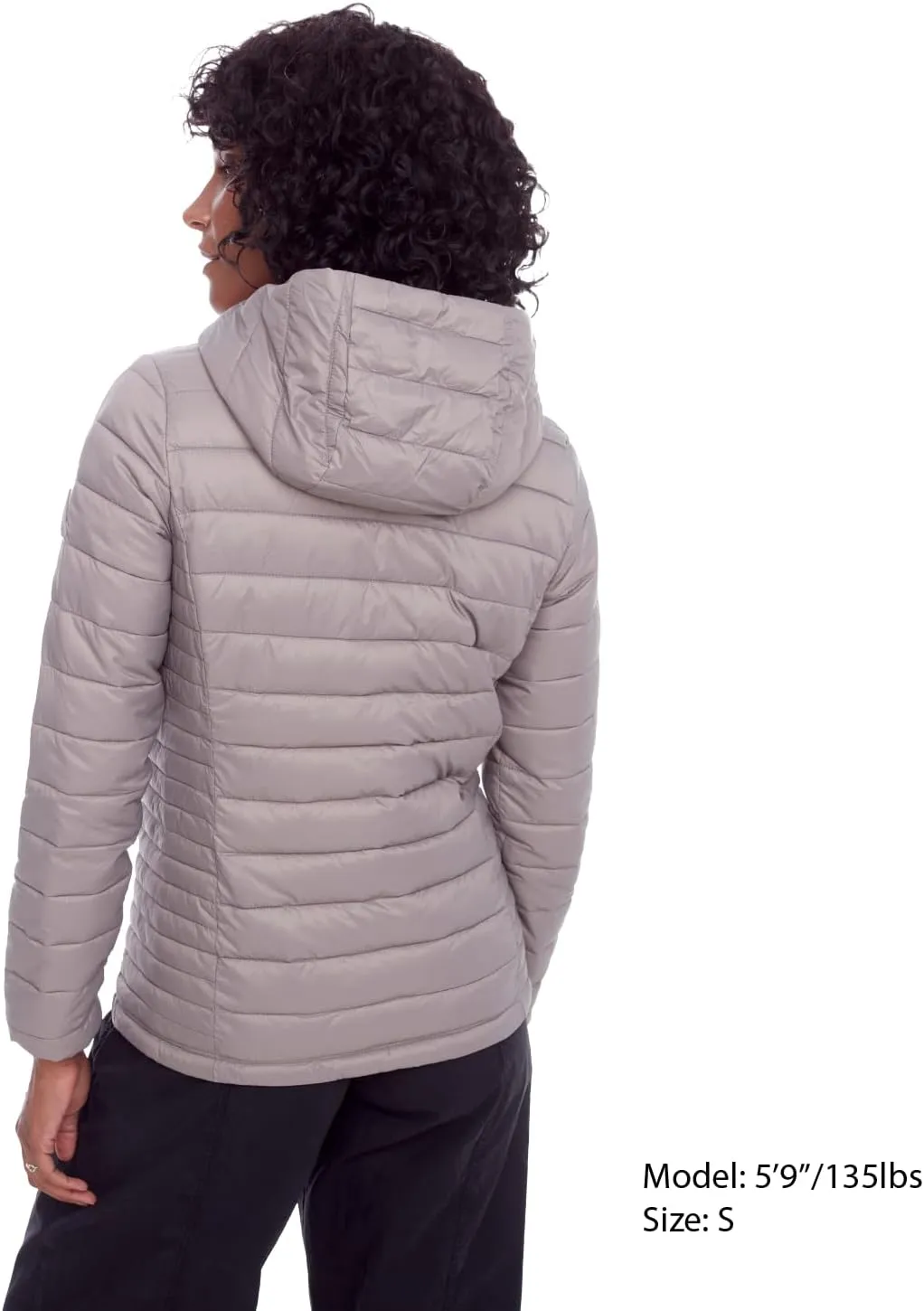 ALPINE NORTH Yoho Womens Vegan Down Packable Puffer-Lightweight, Weather-Resistant Jacket With Hood For Women with Carry Bag