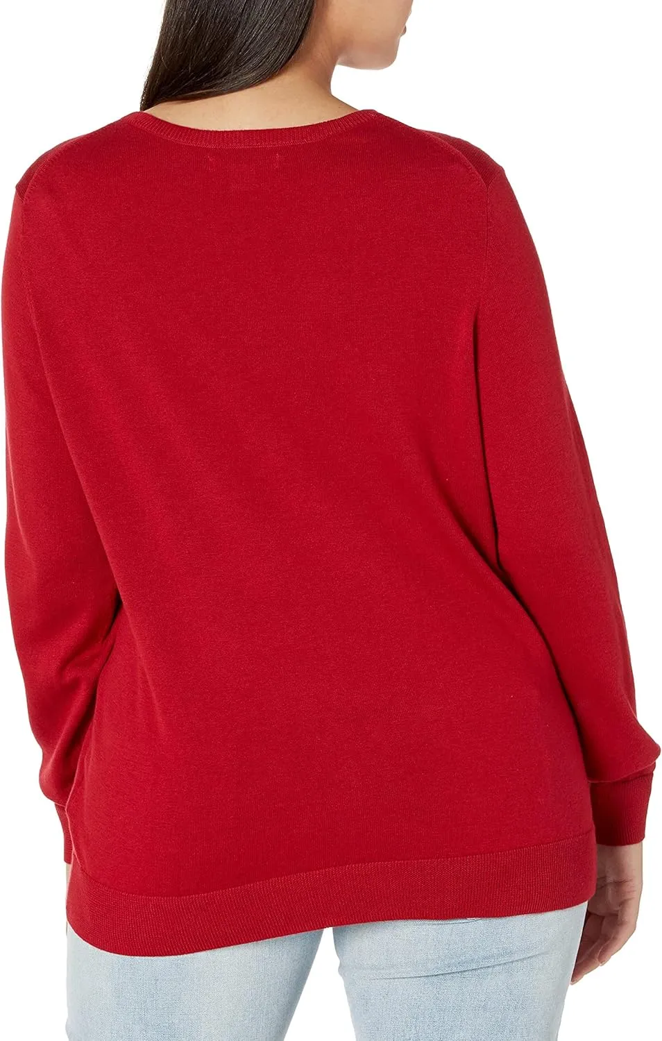 Amazon Essentials Women's Long-Sleeve Lightweight Crewneck Sweater (Available in Plus Size)