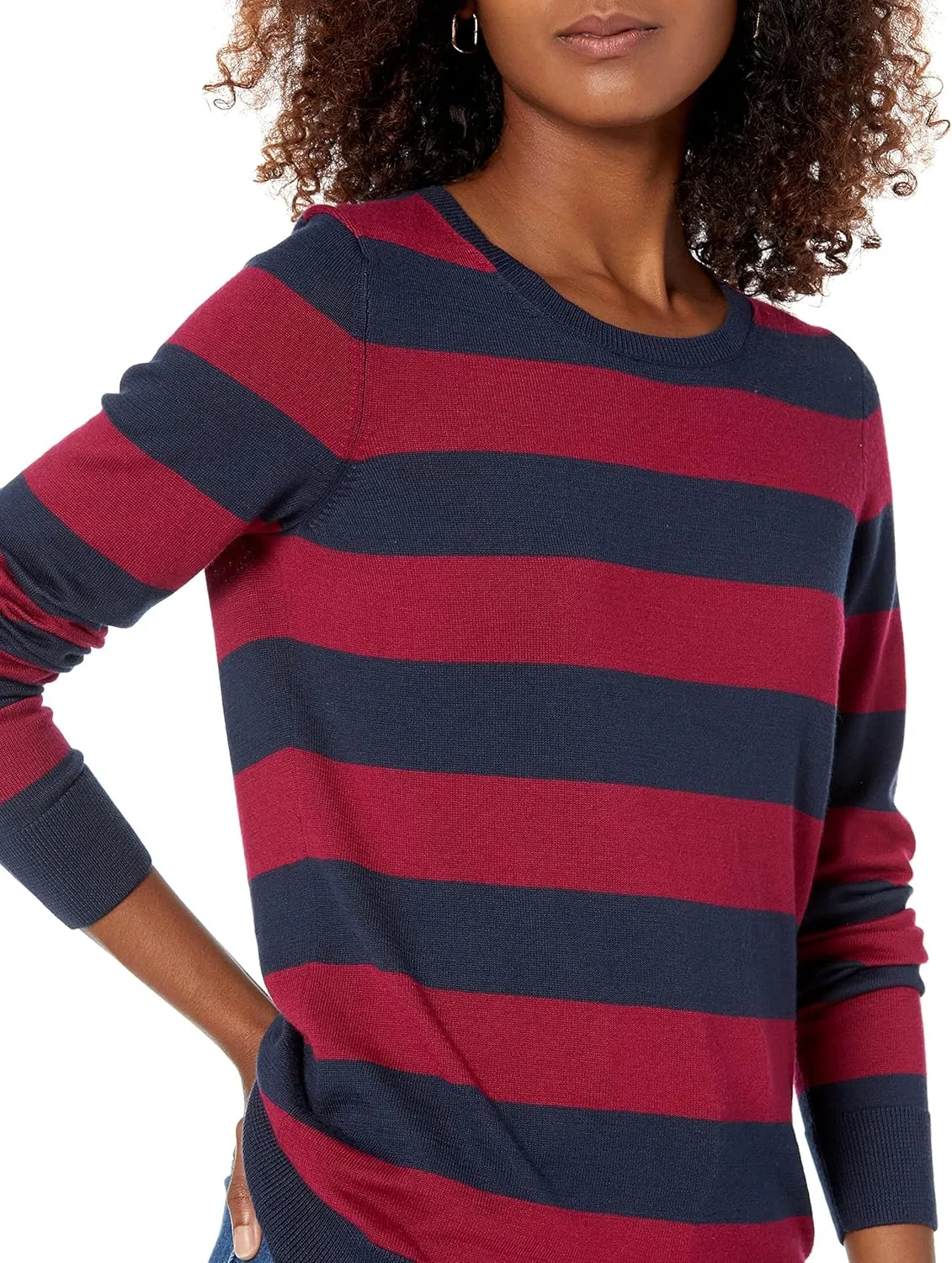 Amazon Essentials Women's Long-Sleeve Lightweight Crewneck Sweater (Available in Plus Size)