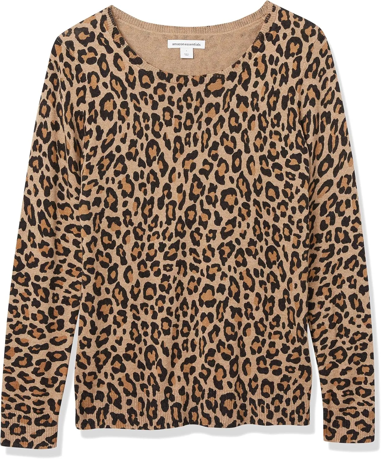 Amazon Essentials Women's Long-Sleeve Lightweight Crewneck Sweater (Available in Plus Size)