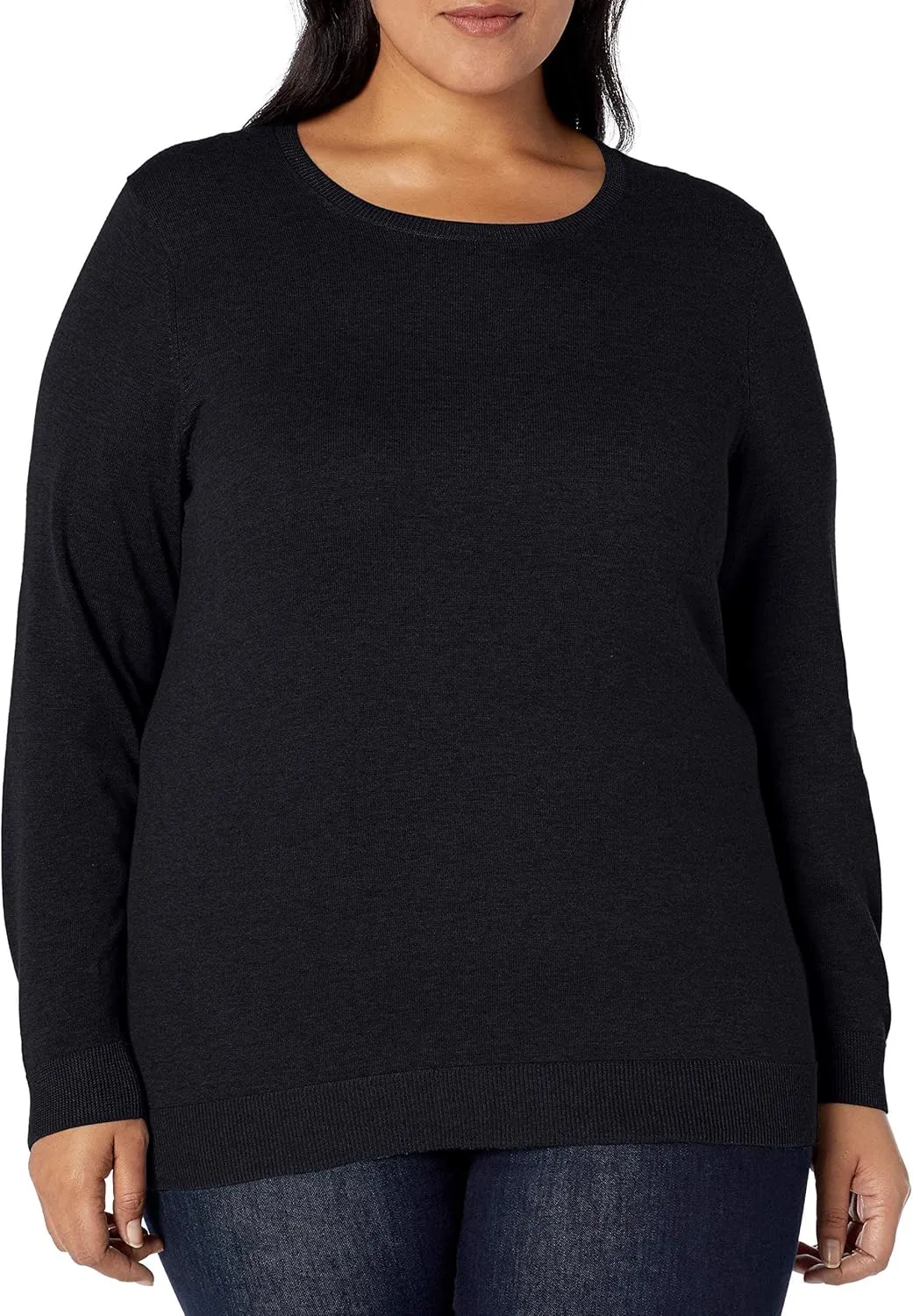Amazon Essentials Women's Long-Sleeve Lightweight Crewneck Sweater (Available in Plus Size)