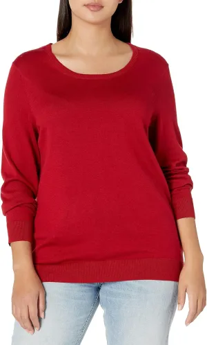 Amazon Essentials Women's Long-Sleeve Lightweight Crewneck Sweater (Available in Plus Size)