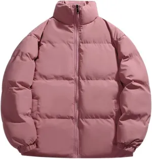 Autumn/Winter Men Warm Puffer Silk-like Cotton jackets Casual Men Padded Outwear Zipper Closure Long Sleeve Outdoor Coat