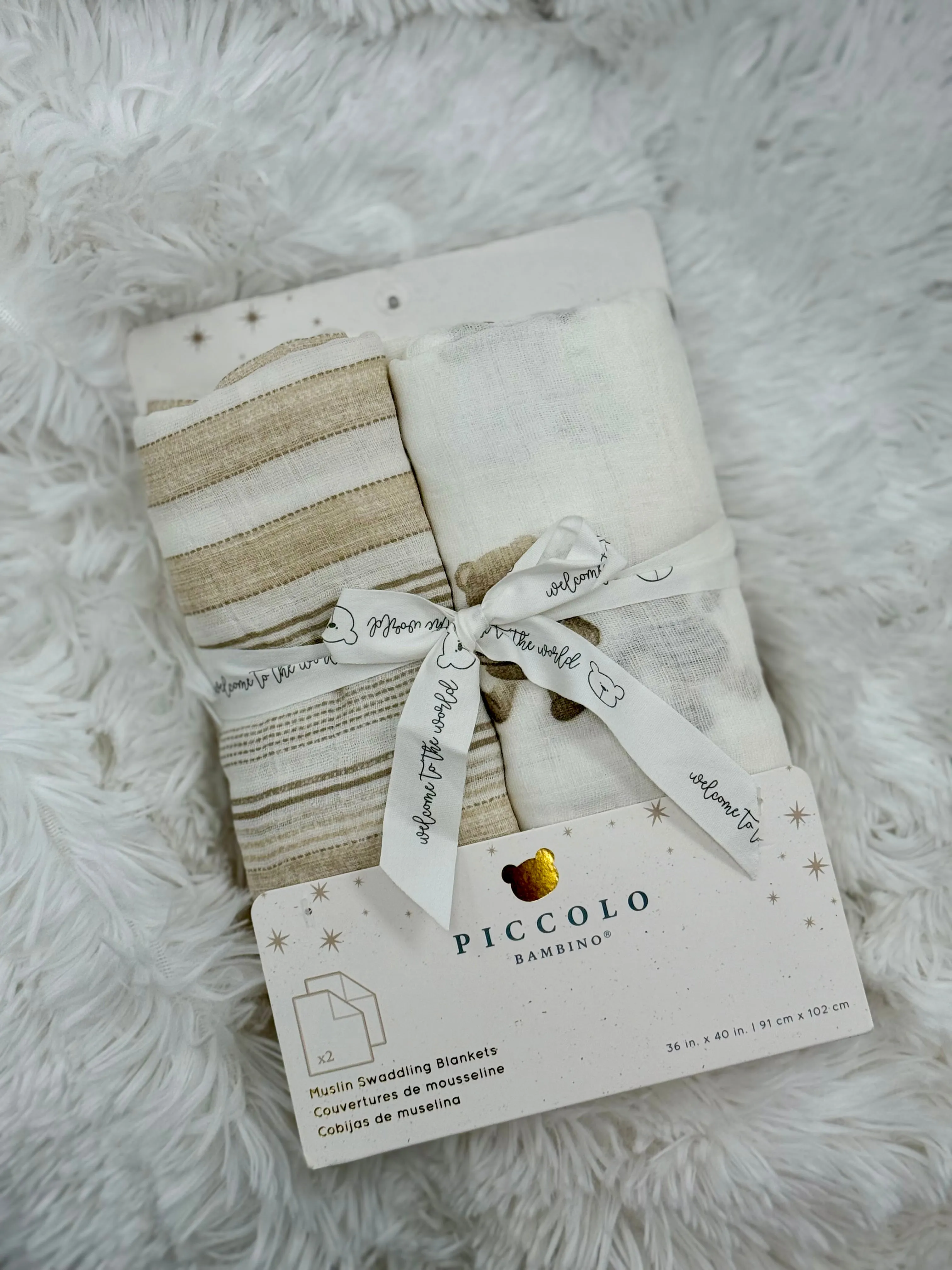 Baby Muslin Swaddle Blankets || Neutral