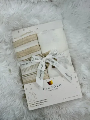 Baby Muslin Swaddle Blankets || Neutral