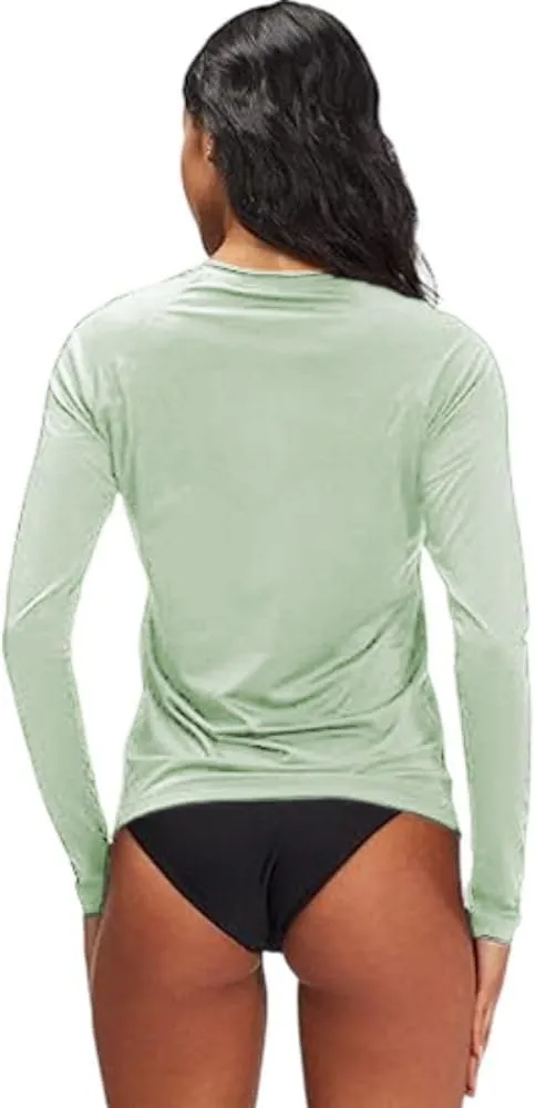 Billabong Plus Size Rash Guard for Women, UPF 50  Long & Short Sleeve Swim Shirt