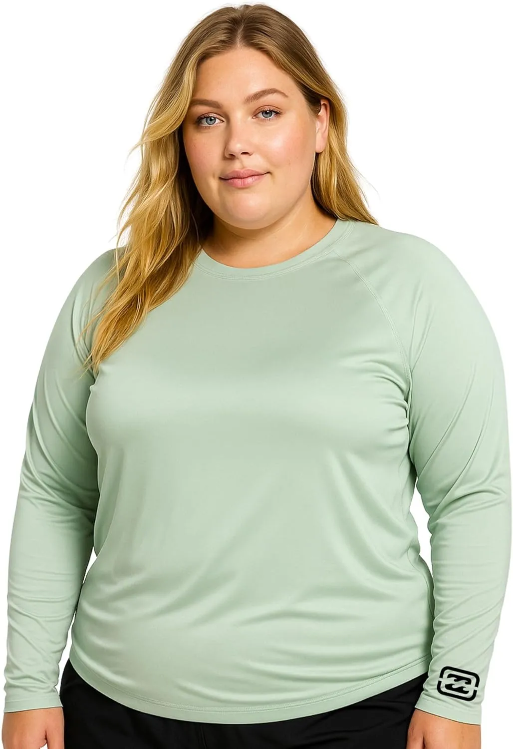 Billabong Plus Size Rash Guard for Women, UPF 50  Long & Short Sleeve Swim Shirt