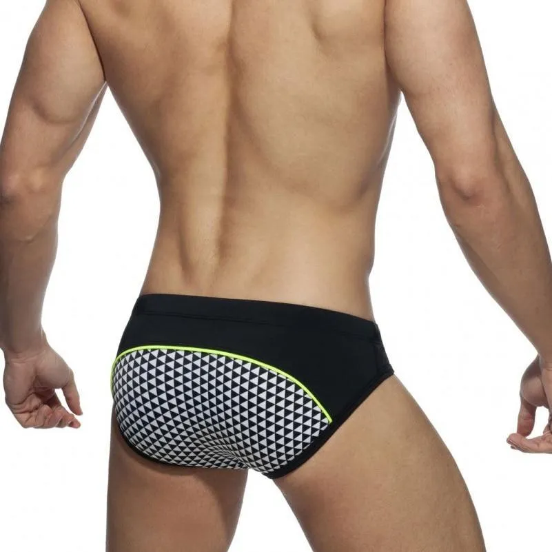 Black and White Swim Briefs