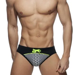 Black and White Swim Briefs