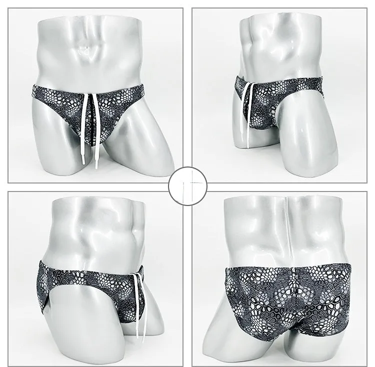 Black Scales Swim Briefs