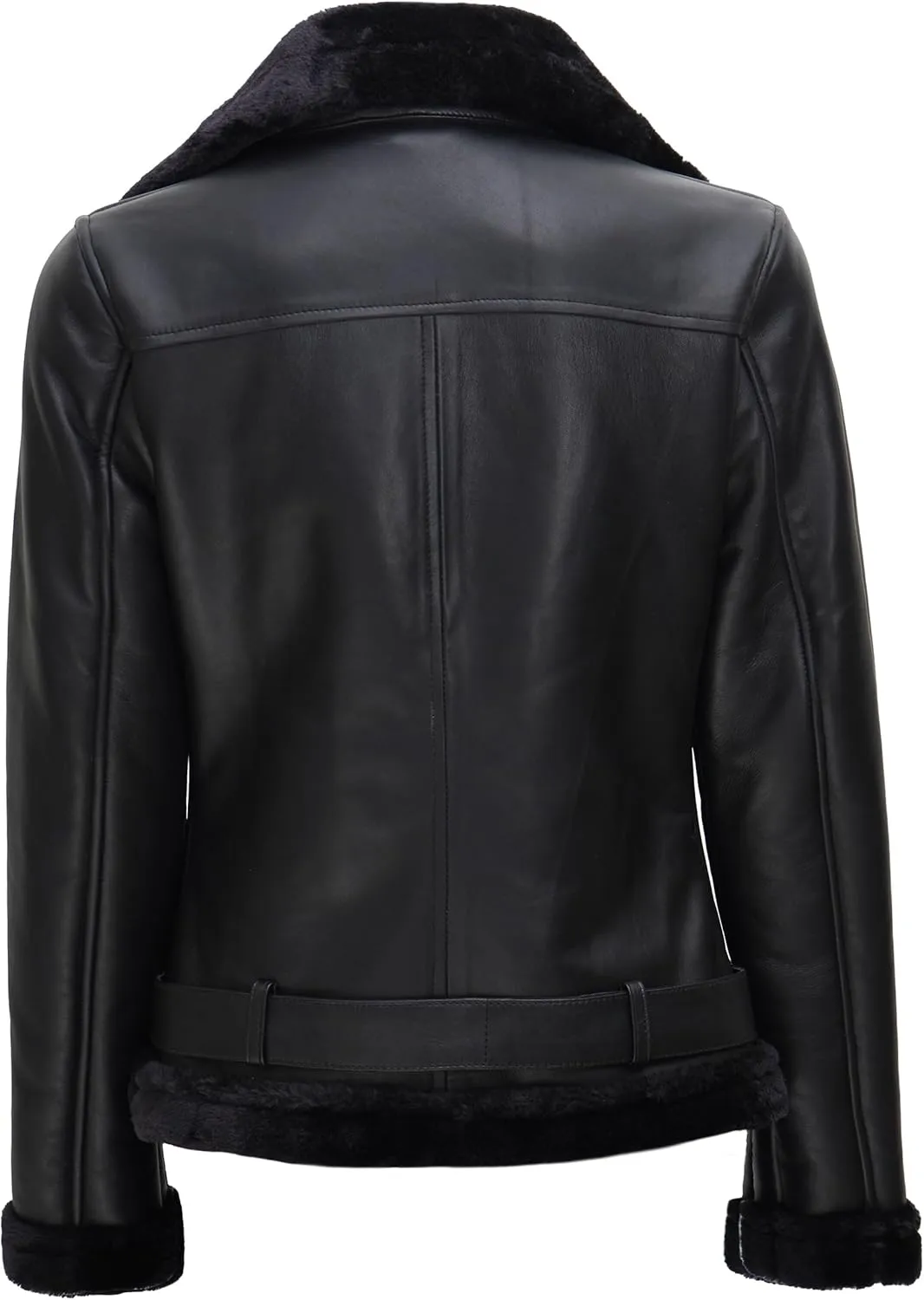 Blingsoul Womens Leather Jacket - Real Leather Winter Jackets for Women