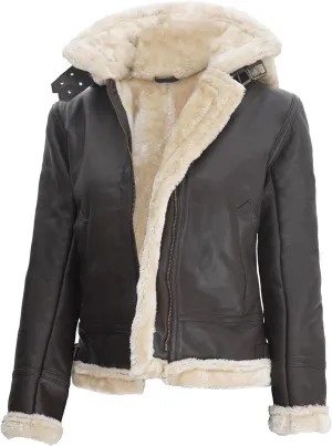 Blingsoul Womens Leather Jacket - Real Leather Winter Jackets for Women