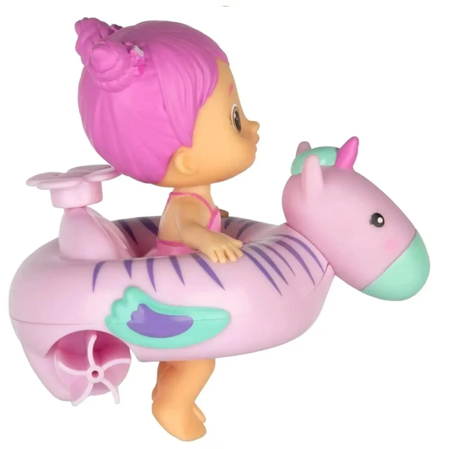 Bloopies Floaties Bath Toy Animal Design Ring Wind Up Paddles