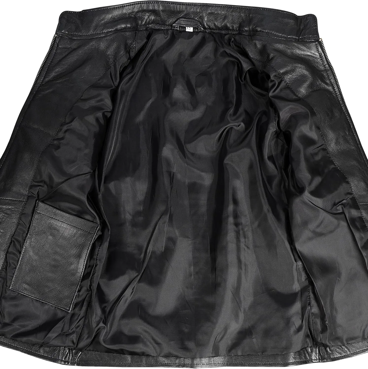 Cafe Racer Leather Jacket Women - Moto Biker Style Womens Leather Jacket Casual Fashion