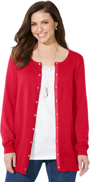 Catherines Women's Plus Size The Timeless Cardigan