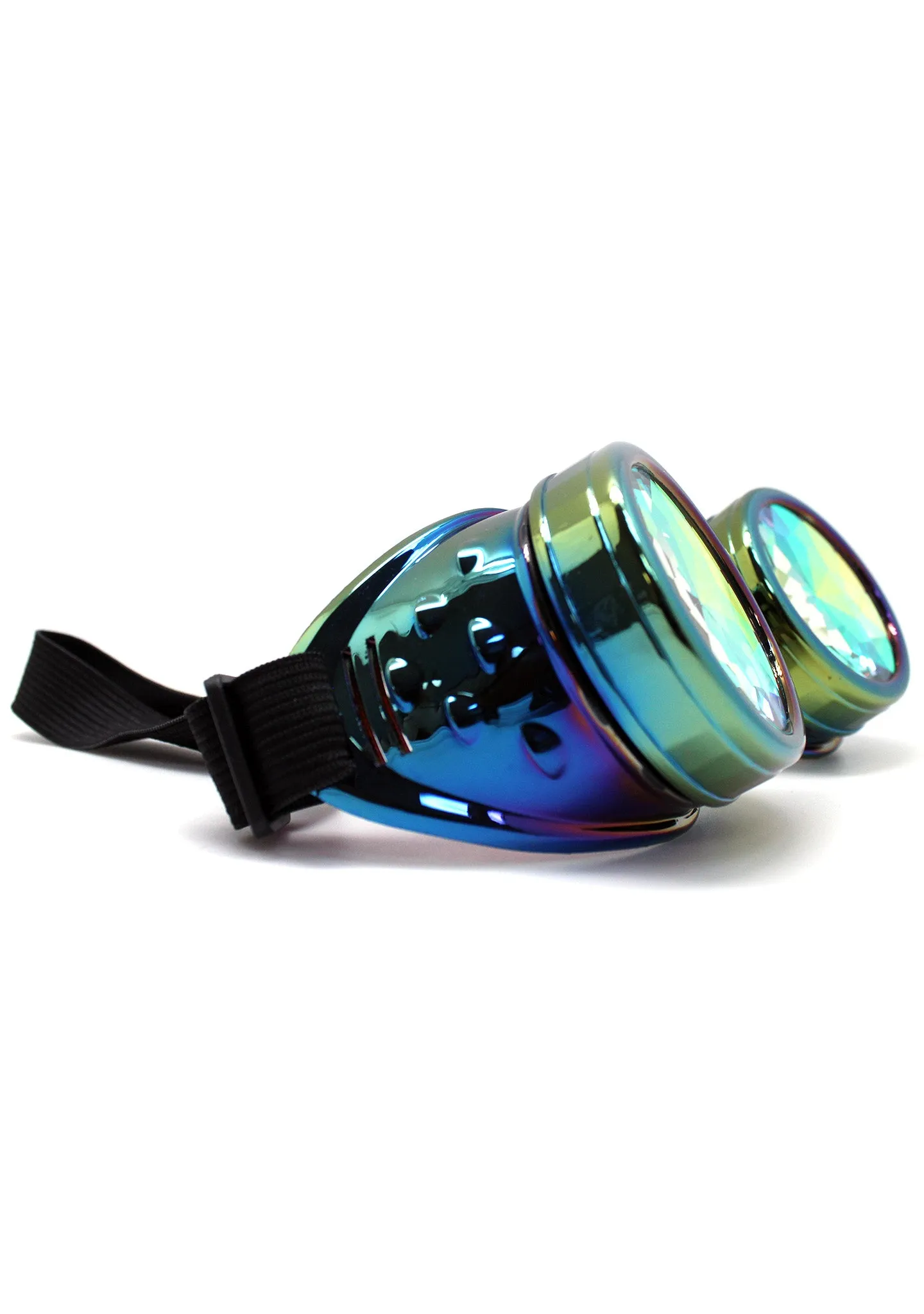 Celelstial Kaleidoscope Goggles in Iridescent Rainbow
