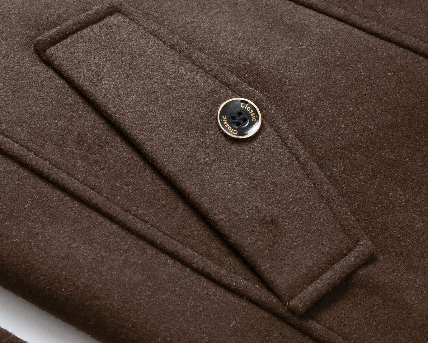 CHARTOU Men's Stylish Scarf Single Breasted Wool Walker Coat Thick Winter Jacket-6 Colors