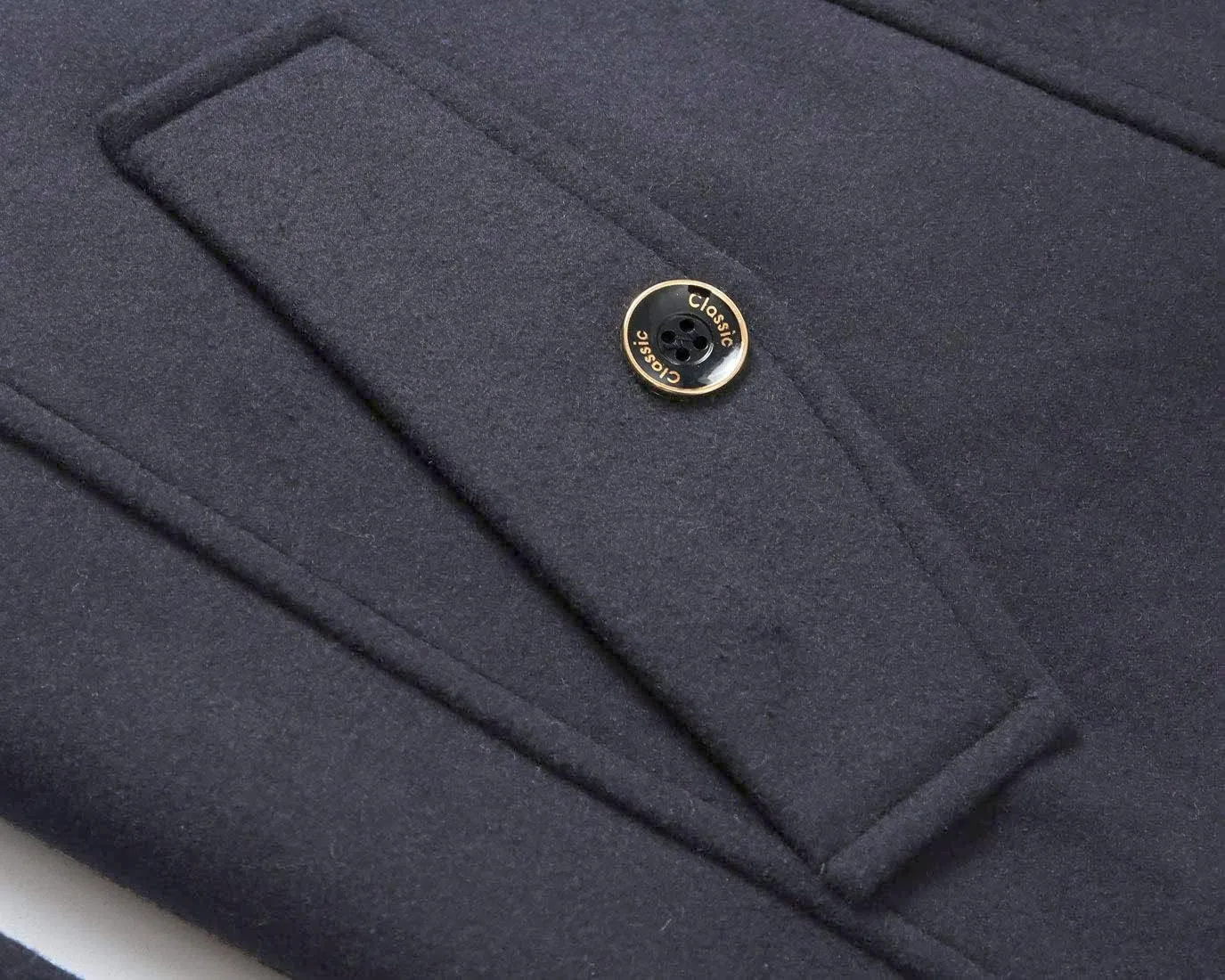 CHARTOU Men's Stylish Scarf Single Breasted Wool Walker Coat Thick Winter Jacket-6 Colors
