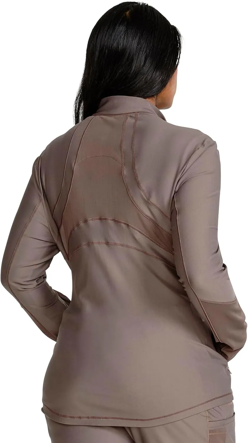 Cherokee Form Women Warm Up Scrubs Jacket Zip Front CK390