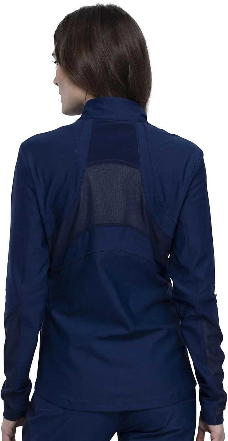 Cherokee Form Women Warm Up Scrubs Jacket Zip Front CK390