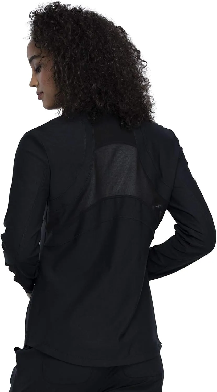 Cherokee Form Women Warm Up Scrubs Jacket Zip Front CK390