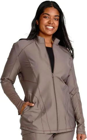 Cherokee Form Women Warm Up Scrubs Jacket Zip Front CK390