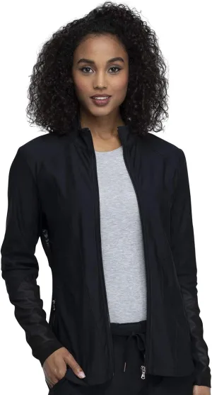 Cherokee Form Women Warm Up Scrubs Jacket Zip Front CK390
