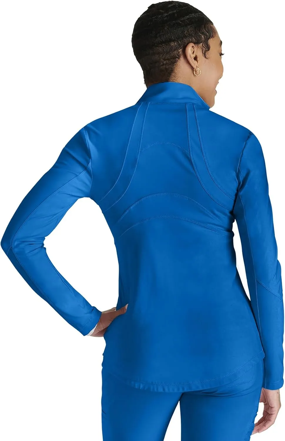 Cherokee Form Women Warm Up Scrubs Jacket Zip Front CK390