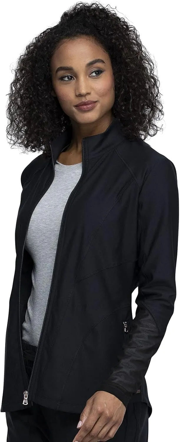 Cherokee Form Women Warm Up Scrubs Jacket Zip Front CK390