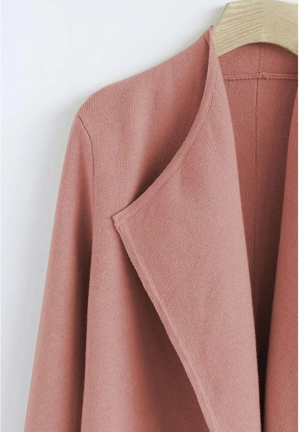 CHICWISH Women's Classy Open Front Knit Coat Cardigan Coatigan Light Jacket