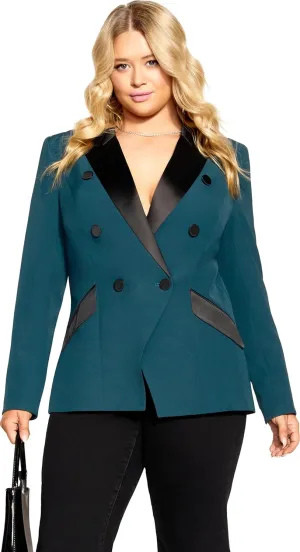 City Chic Women's Plus Size Jacket - Tuxe Luxe