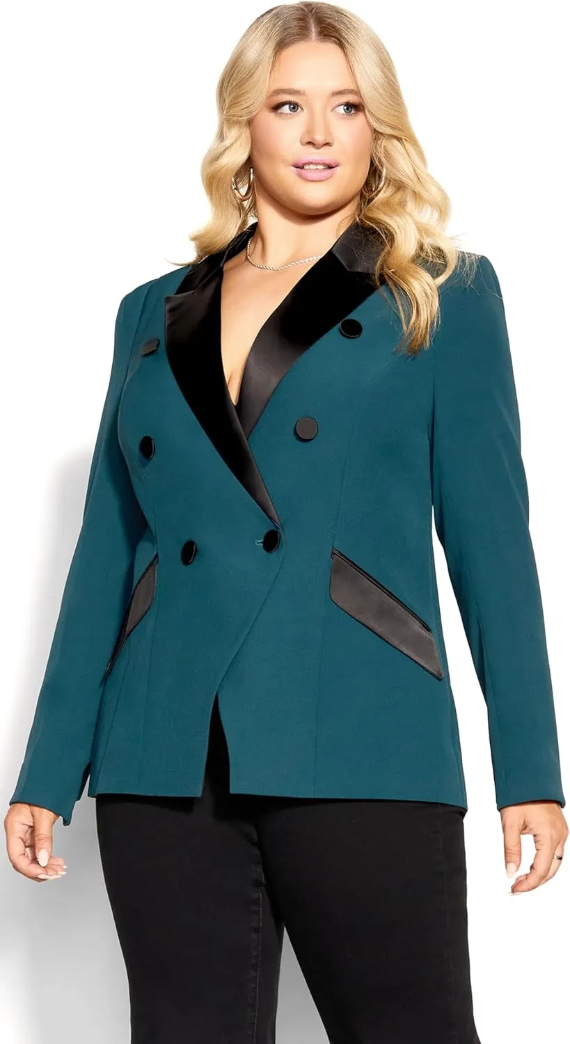 City Chic Women's Plus Size Jacket - Tuxe Luxe