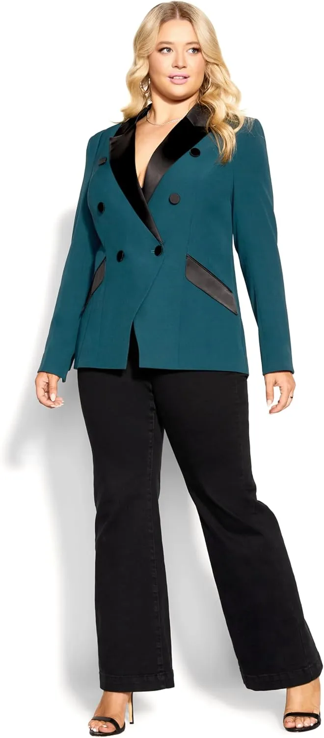 City Chic Women's Plus Size Jacket - Tuxe Luxe