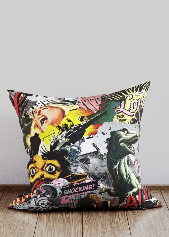 Comic Book 2 Urban Art Cushion