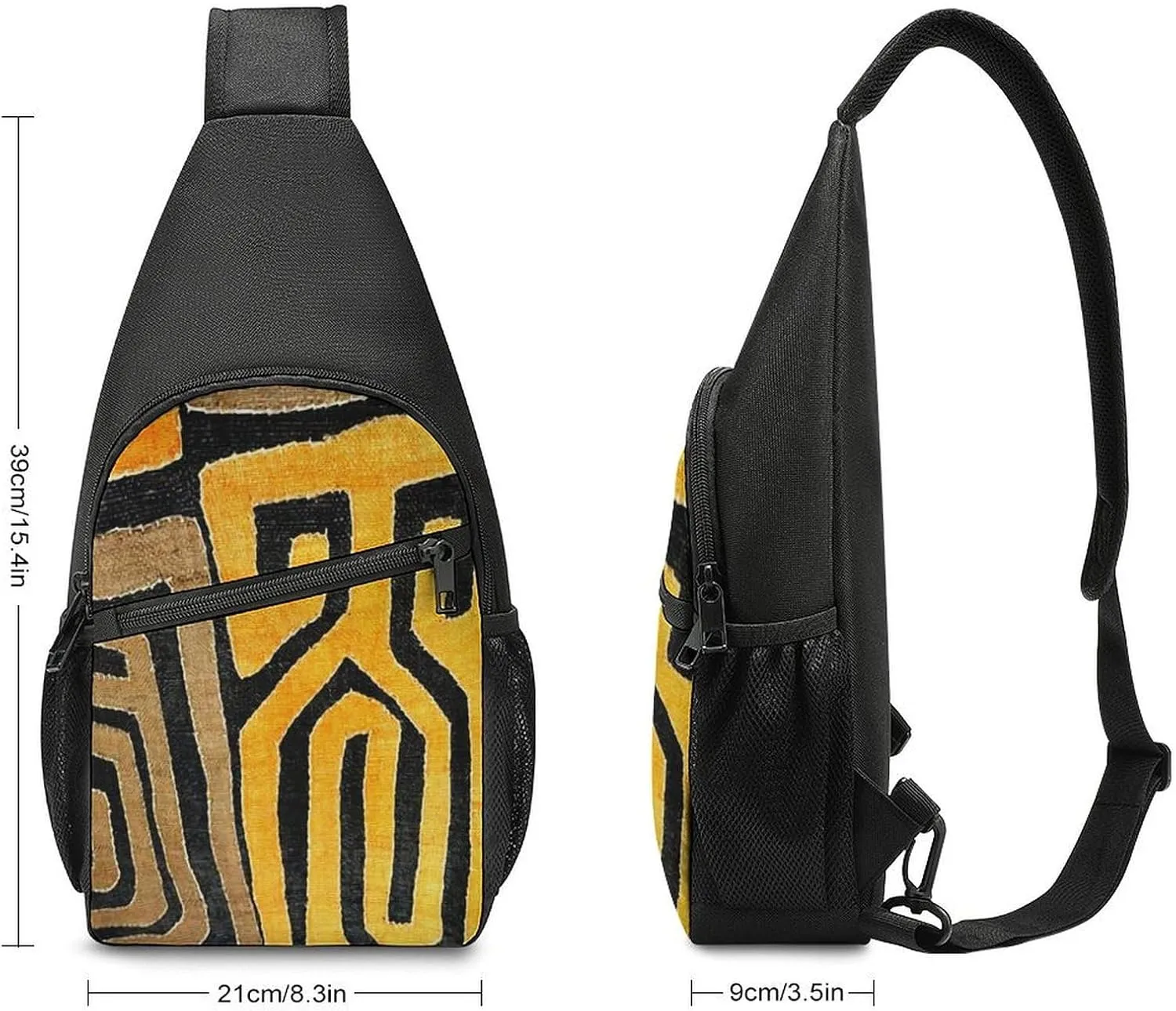 Contemporary African Mud Cloth Simple And Atmospheric Large Capacity Chest Bag