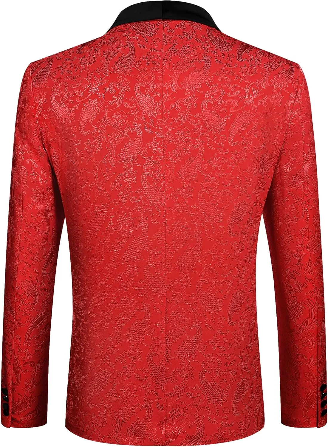 COOFANDY Men's Floral Tuxedo Jacket Paisley Shawl Lapel Stylish Suit Blazer Jacket for Wedding, Dinner, Party, Prom