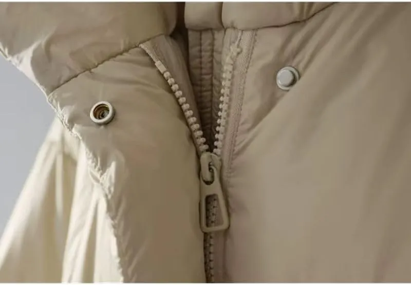 Cotton jacket women winter Korean loose thick warm hooded padded clothes Mid-Length coat female