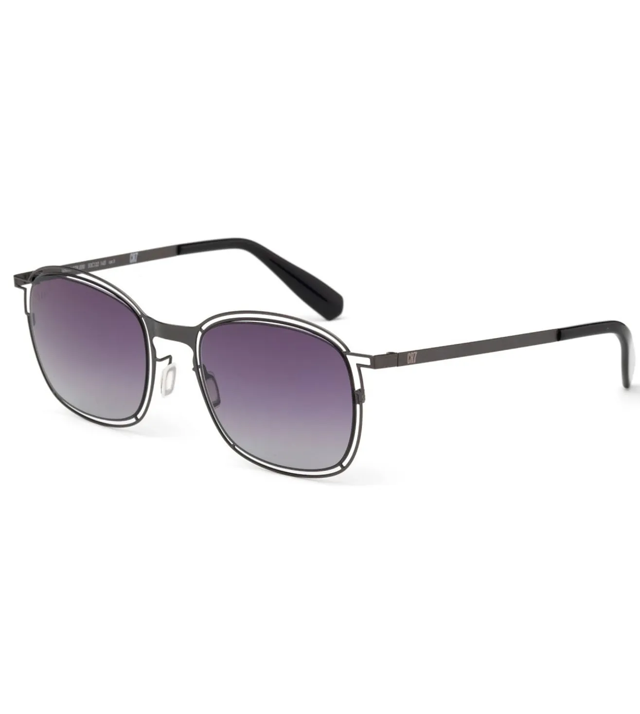 CR7 Unisex Grey Square Sunglasses
