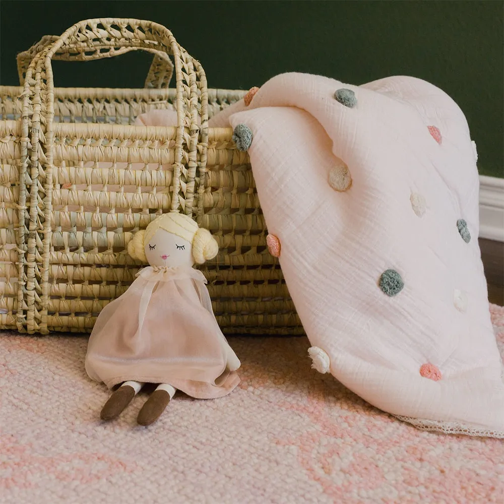 Crane Baby Parker Collection Pom Pom Blanket