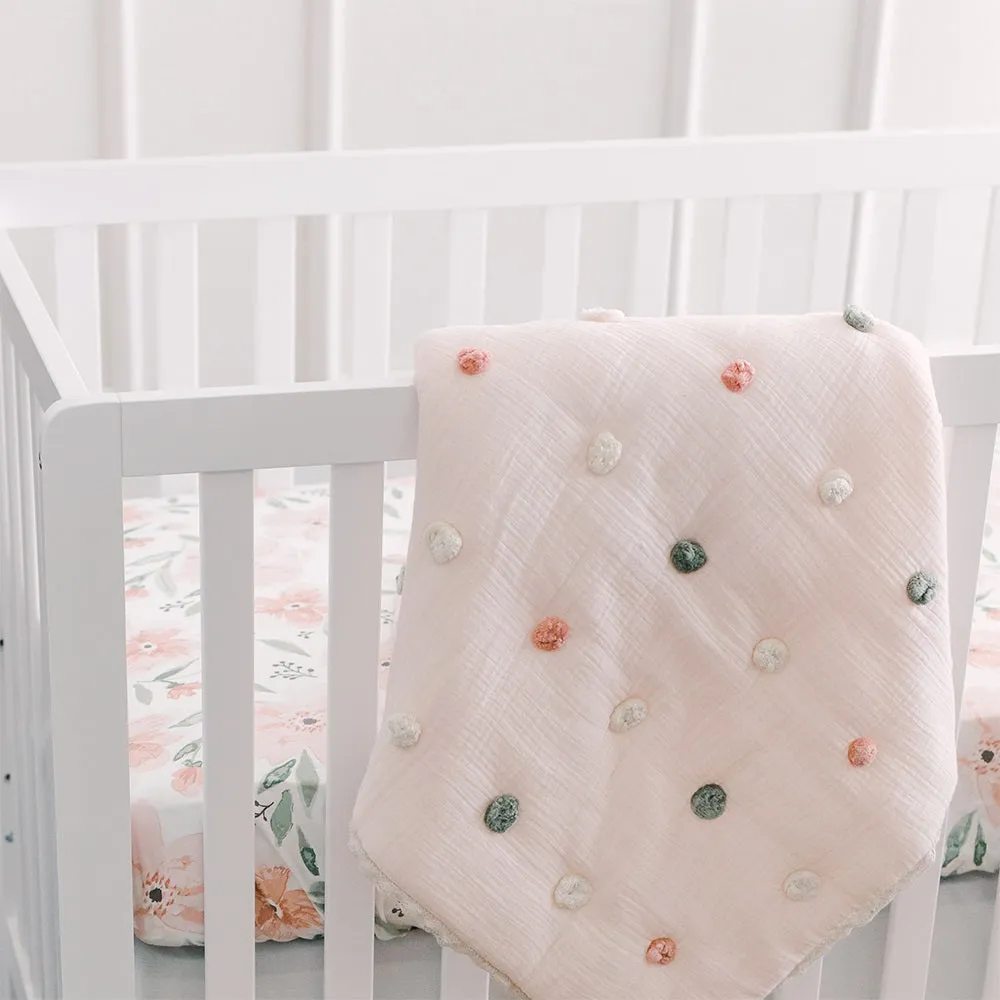 Crane Baby Parker Collection Pom Pom Blanket