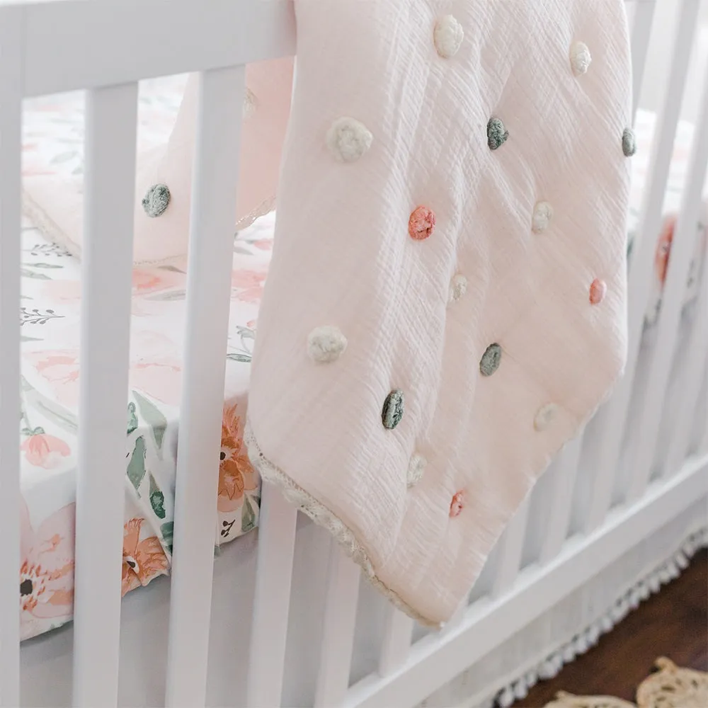 Crane Baby Parker Collection Pom Pom Blanket