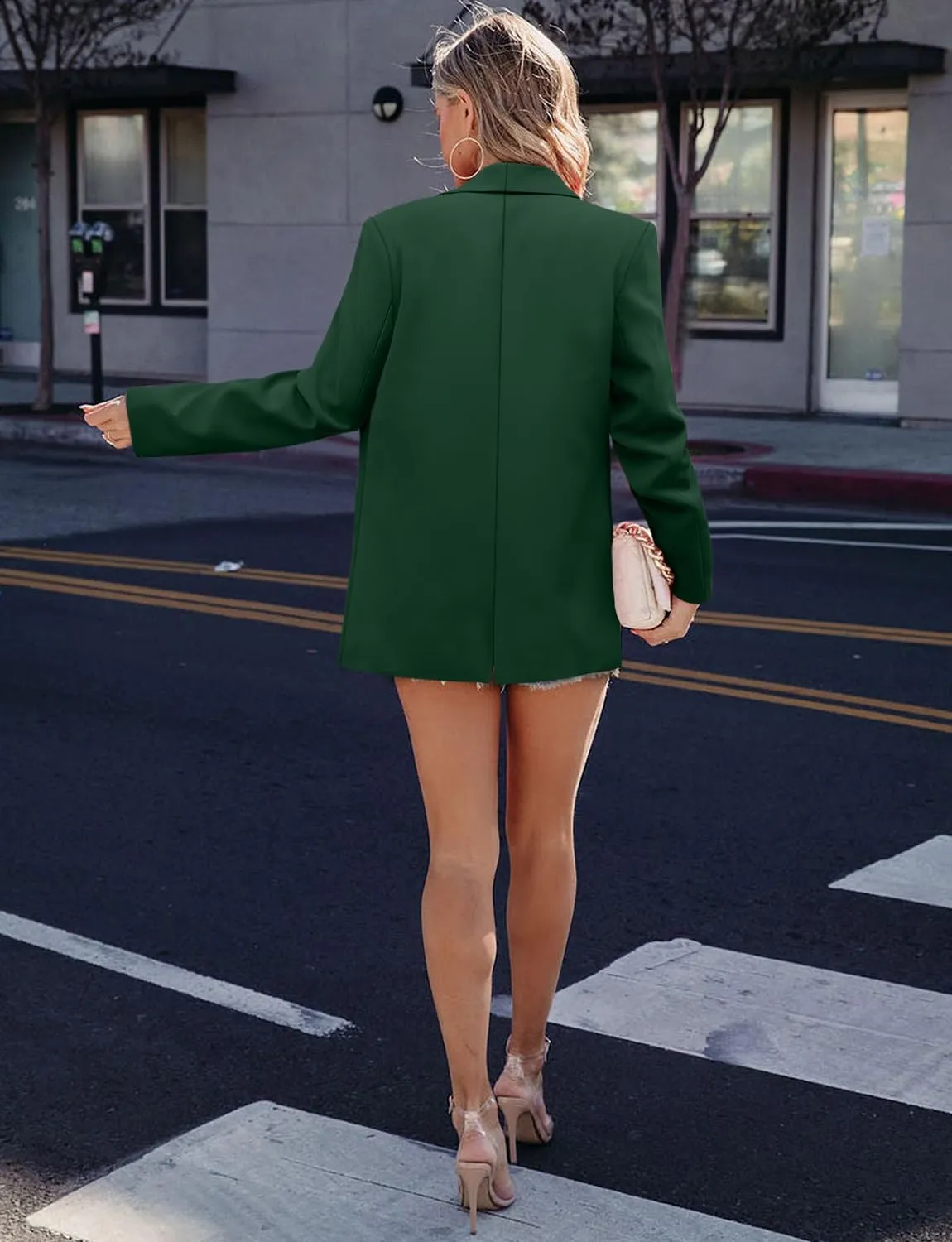 CRAZY GRID Women Business Casual Blazer Jacket Fashion with Lined Work Professional Suit Jacket