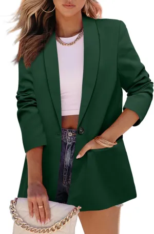 CRAZY GRID Women Business Casual Blazer Jacket Fashion with Lined Work Professional Suit Jacket